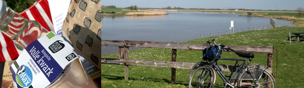 Fietsen langs het Reitdiep